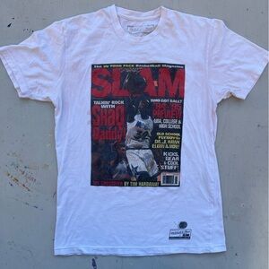 Men's Mitchell&Ness T-Shirt White Shaq O'Neill M Streetwear 90s Magic NBA Dunk